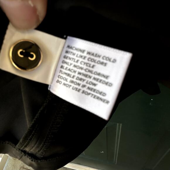 Lady Hagen Sz 12 Black Poly Spandex Golf Skort w/ Gold Ribbon Trim Pickleball - Picture 7 of 7